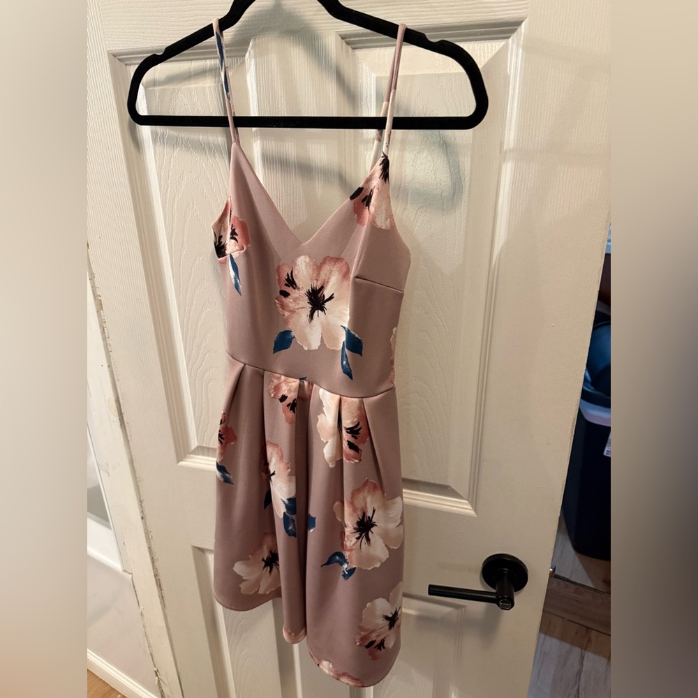 Soprano Blush Floral Mini Dress